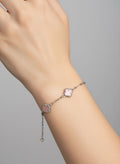 Pulsera de plata y nacar